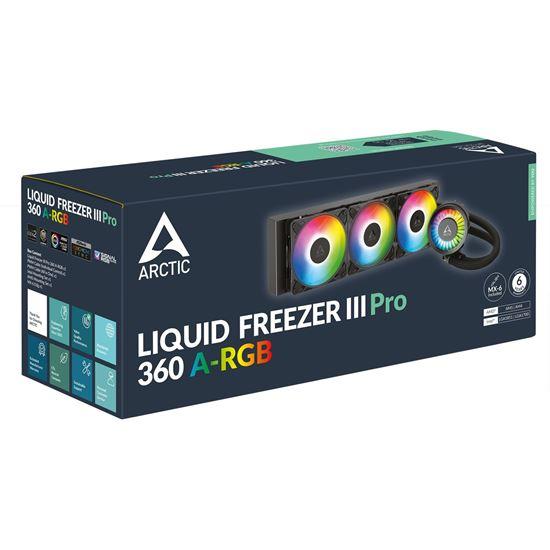 Ftohës për Procesor Arctic Liquid Freezer III Pro 360 A-RGB / 360mm / 3x120mm A-RGB / VRM Fan - Zezë - 5