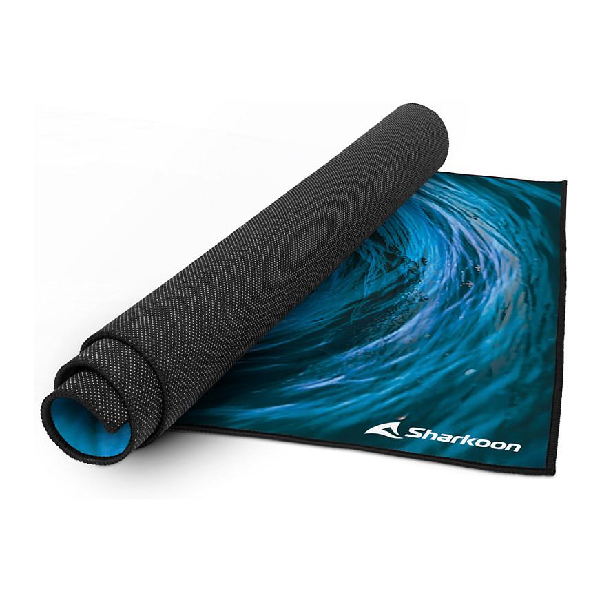 Tapet Mbrojtës për Dysheme Sharkoon SKILLER SFM12 Undertow, 140 × 100cm, 5mm, Poliester, Bazë Antirrëshqitëse - Blu - 3