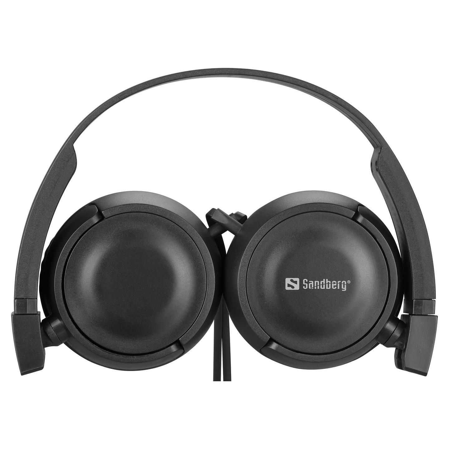 Kufje me Kabllo Sandberg Saver MiniJack HeadPhoneTravel, 3.5mm MiniJack, 40mm - Zezë - 2