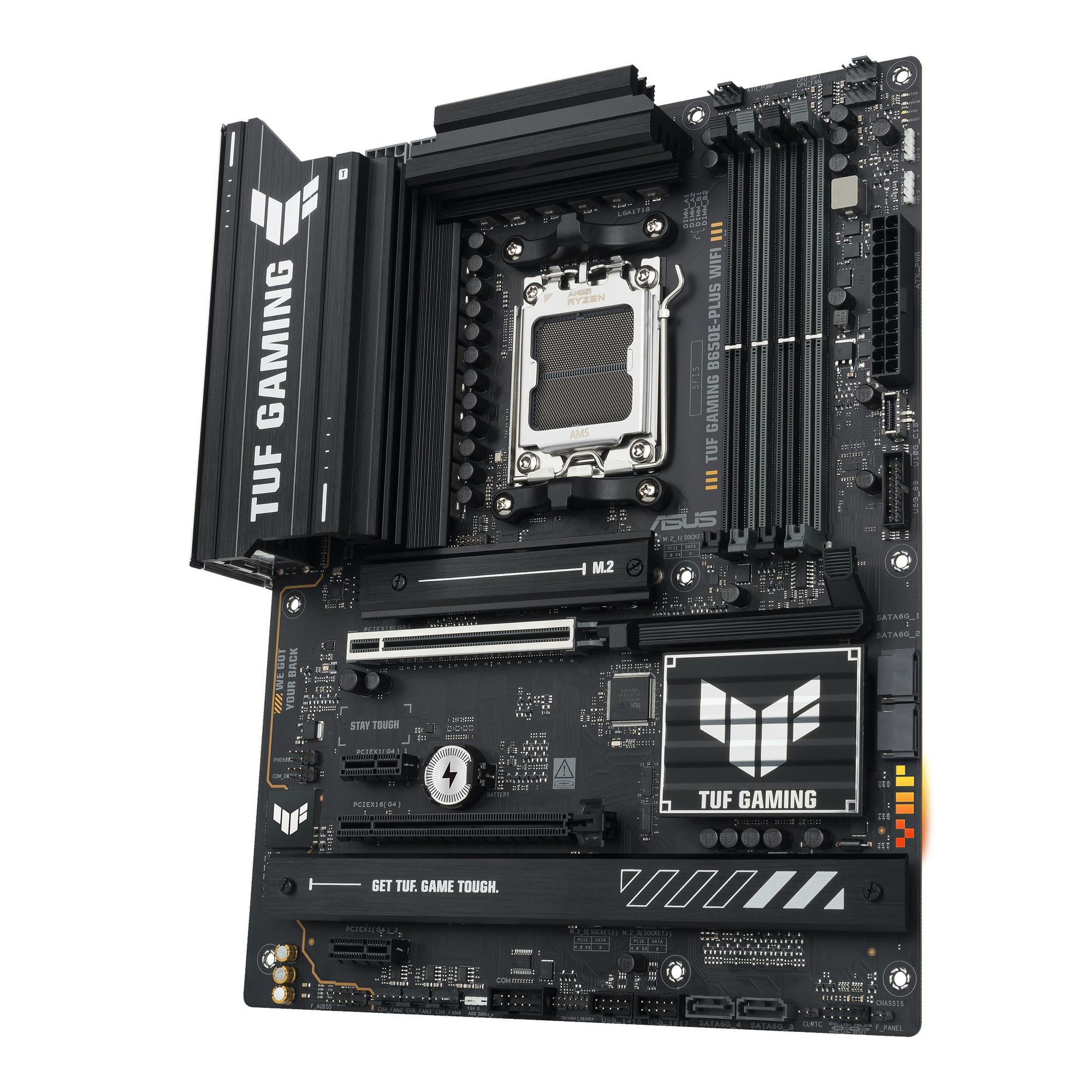 ASUS TUF GAMING B650E-PLUS WIFI – AMD B650, AM5, DDR5, Wi-Fi 6E, 2.5GbE, ATX - 2