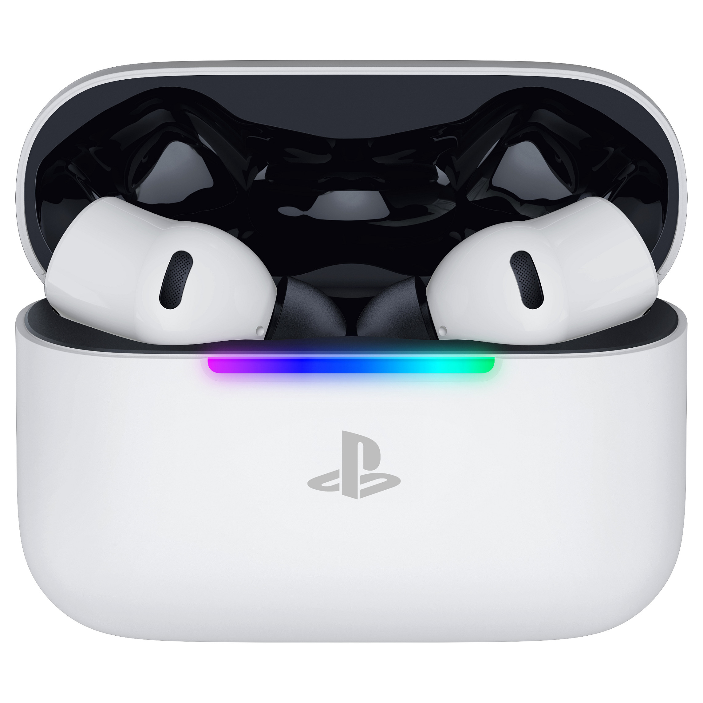 Kufje Gaming Razer Hammerhead V3 X HyperSpeed / PlayStation / Pa Kabllo / Bluetooth 5.3 - Bardhë - 2