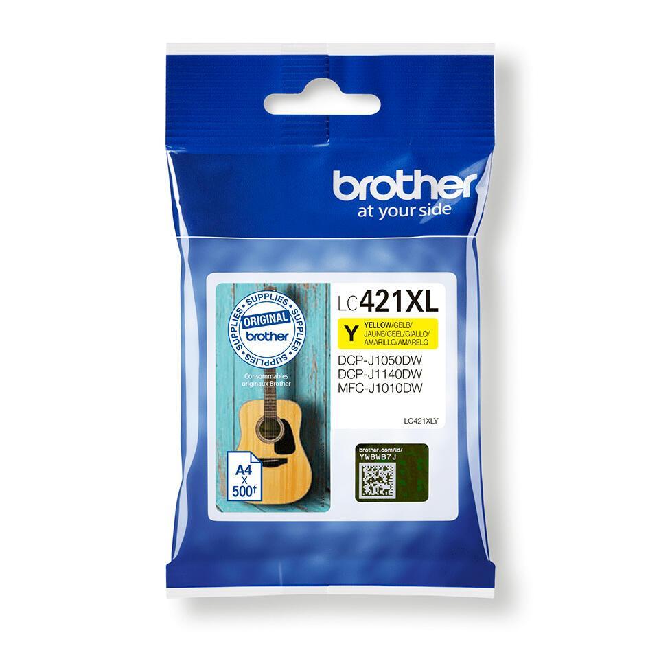 INK Brother LC-421XLY / 500 faqe / XL - Verdhë - 3