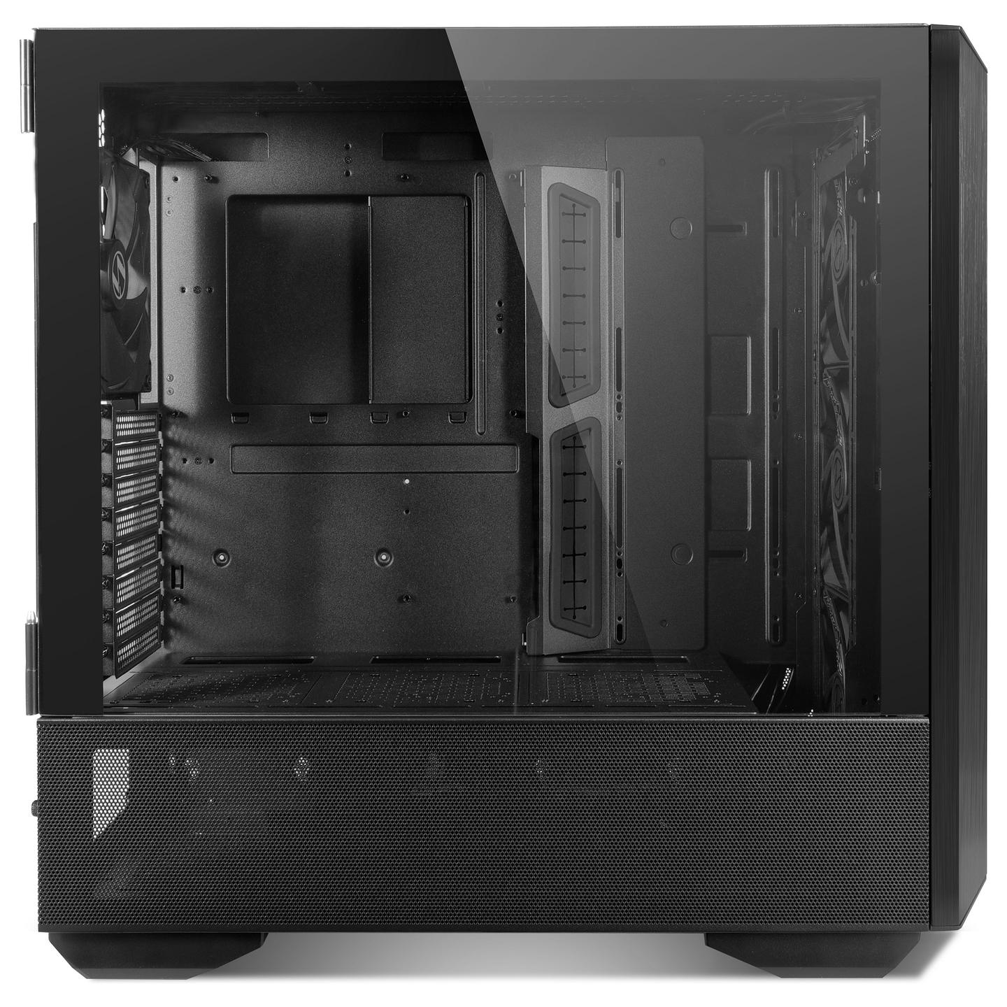 Kasë Lian Li LANCOOL III, Mid Tower, E-ATX, ATX, Micro-ATX, Mini-ITX, Tempered Glass - Zezë - 7