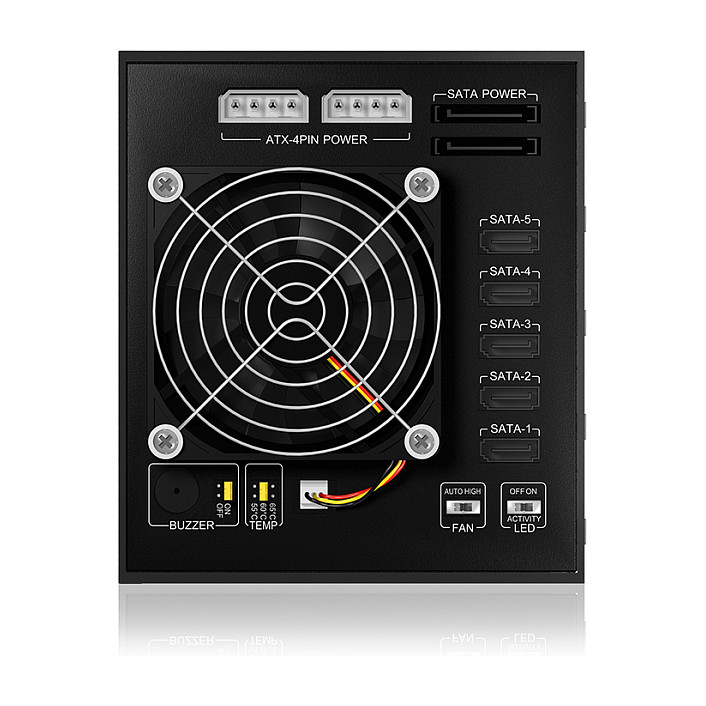 Aksesor për Disqe ICY BOX IB-565SSK / 3x 5.25" / SATA - Zezë - 6