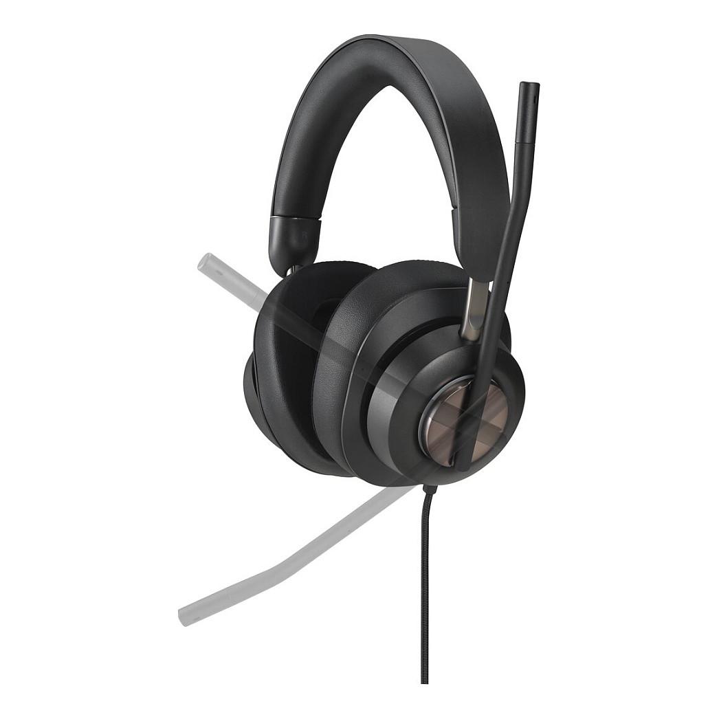 Kufje me kabllo Kensington H2000 / USB-C / Stereo / 40mm / Mikrofon me reduktim të zhurmës - Zezë - 6