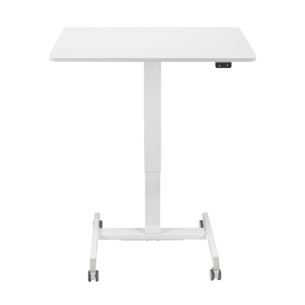 Tavolinë Elektrike LogiLink EO0050W, Ulur-Në-Këmbë, 80 × 60 cm, 74–114 cm, 1 Motor, me Rrota - Bardhë - 3
