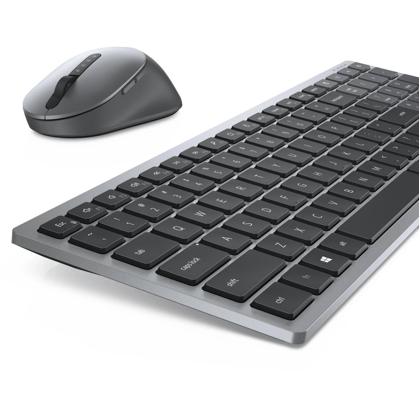 Combo (Tastierë & Maus) Dell Pro Plus KM7120W, Wireless, QWERTY US International, Scissor, 4000 DPI, 7 Butona - Gri - 2