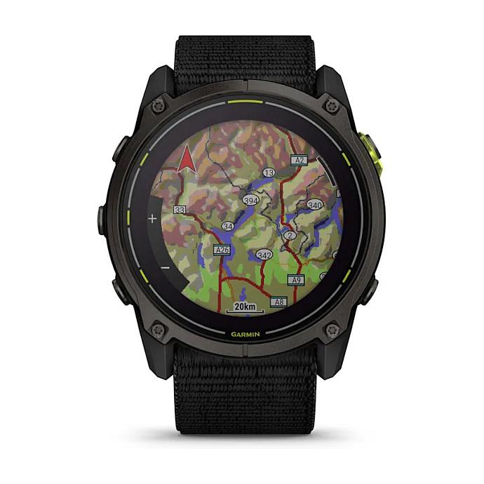 Orë e mençur Garmin Enduro 3, 51mm, Solar, Sapphire, Titanium, GPS, 32GB - Zezë/Hiri - 8