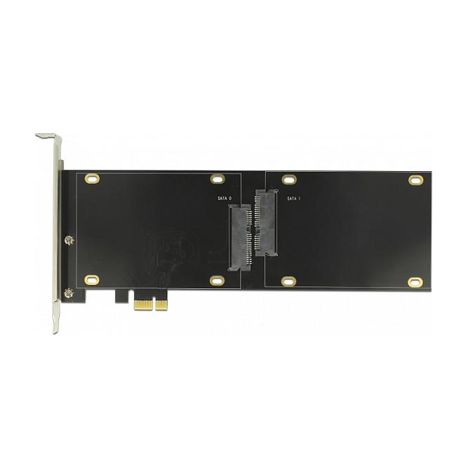 Kartë Zgjerimi PCI Express Delock 90348 / PCIe 2.0 x1 / 2x SATA 22-Pin / SATA 6Gbps / Asmedia ASM1061 - 6