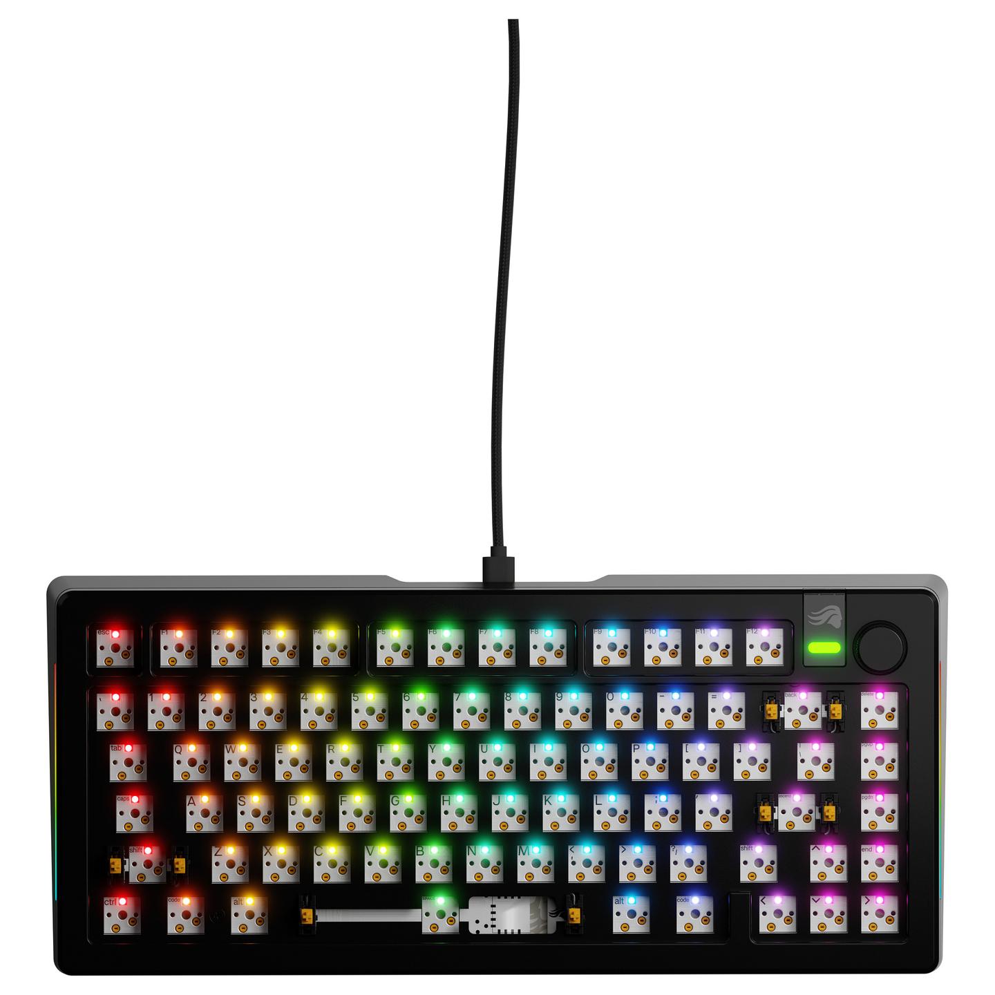 Tastierë Gaming Glorious GMMK 3 Pro / 75% / Barebone / Hot-Swap / ANSI / USB-C - Zezë - 2