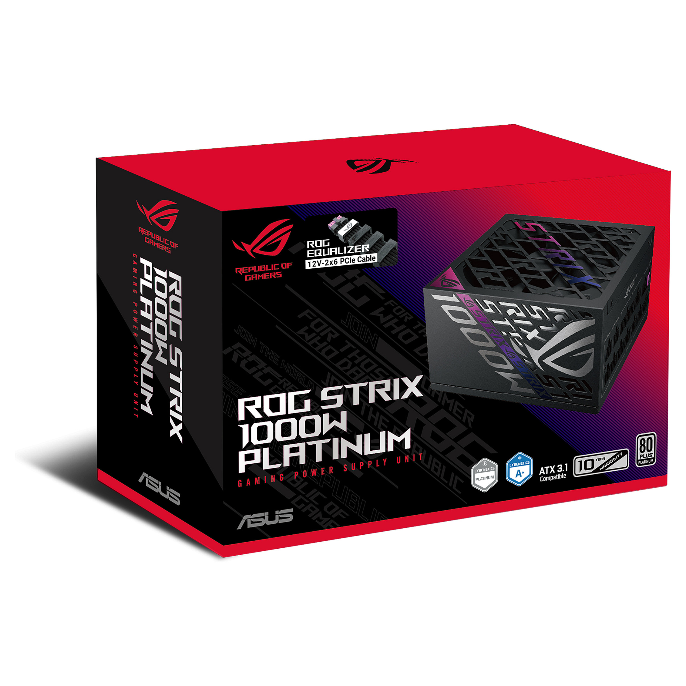 Furnizues Energjie ATX ASUS ROG Strix / 1000W / 80 PLUS Platinum / ATX 3.1 / PCIe 5.1 - Zezë - 14