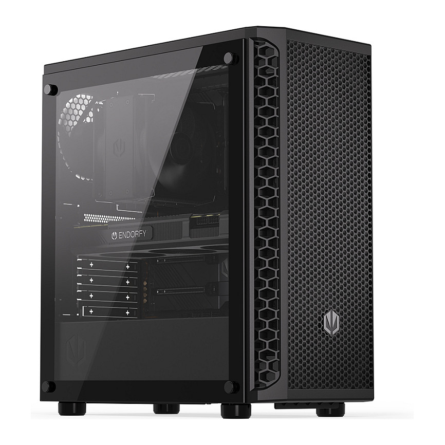 Kasë PC ENDORFY Signum 300 Core / Midi Tower / ATX / 1x 120mm + 1x 120mm Fan / Tempered Glass - Zezë