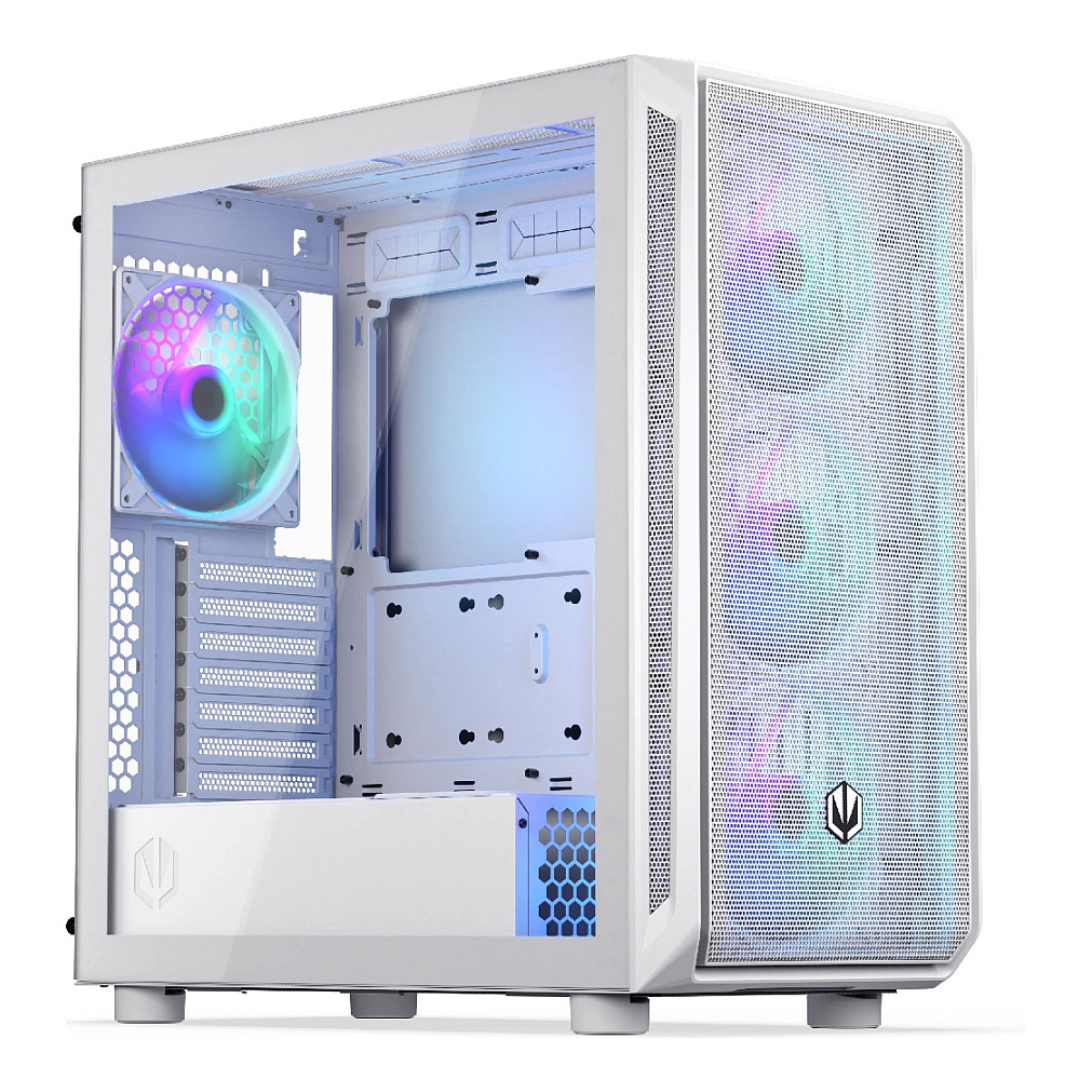 Kasë PC ENDORFY Arx 700 White ARGB / Mid Tower / ATX / 3x 140mm Front + 1x 140mm Rear Fan / ARGB / Mesh - Bardhë - 2
