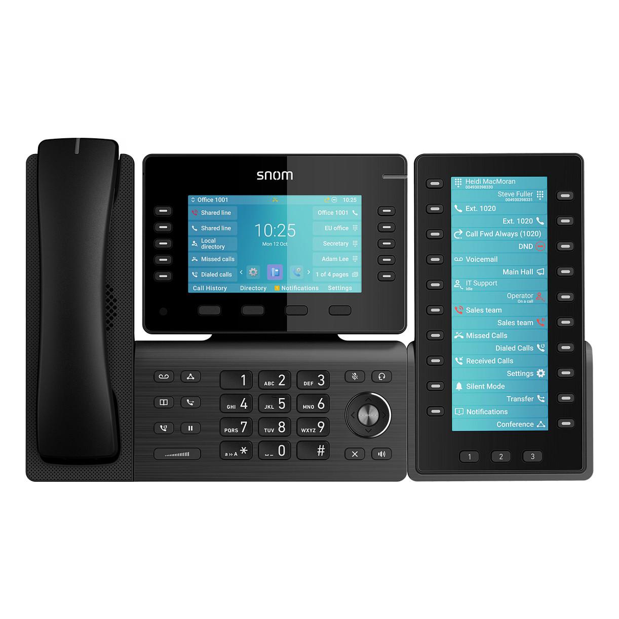 Modul Zgjerimi për Telefon VoIP Snom D8C, 6.86", TFT, 1280x480, 20 Taste, 60 Funksione të Programueshme, USB 2.0 - Zezë - 2