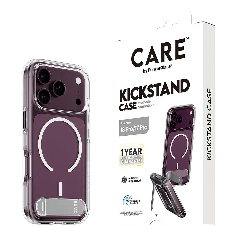 Aksesorë për telefon PanzerGlass CARE Kickstand / iPhone 17 Pro / iPhone 18 Pro / MagSafe / Mbajtëse / Mbrojtje 4.8m - Transparente/Bardhë - 7