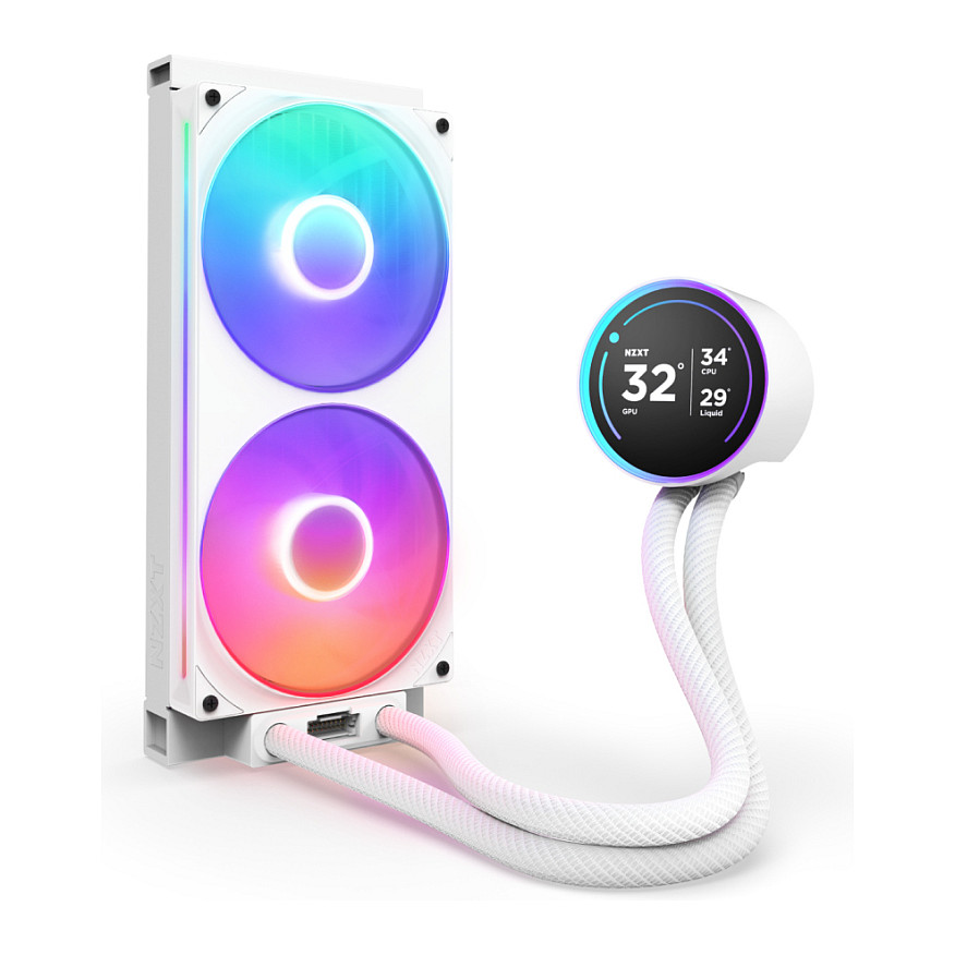 Ftohës për Procesor NZXT Kraken Elite 280 RGB / 280mm / AIO / RGB / LCD - Bardhë - 2