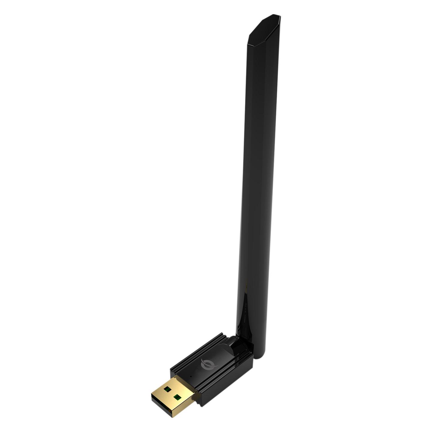 Bluetooth Conceptronic ABBY17B / Bluetooth 5.3 / Antenë e Jashtme 4 dBi / 100 m – Zezë