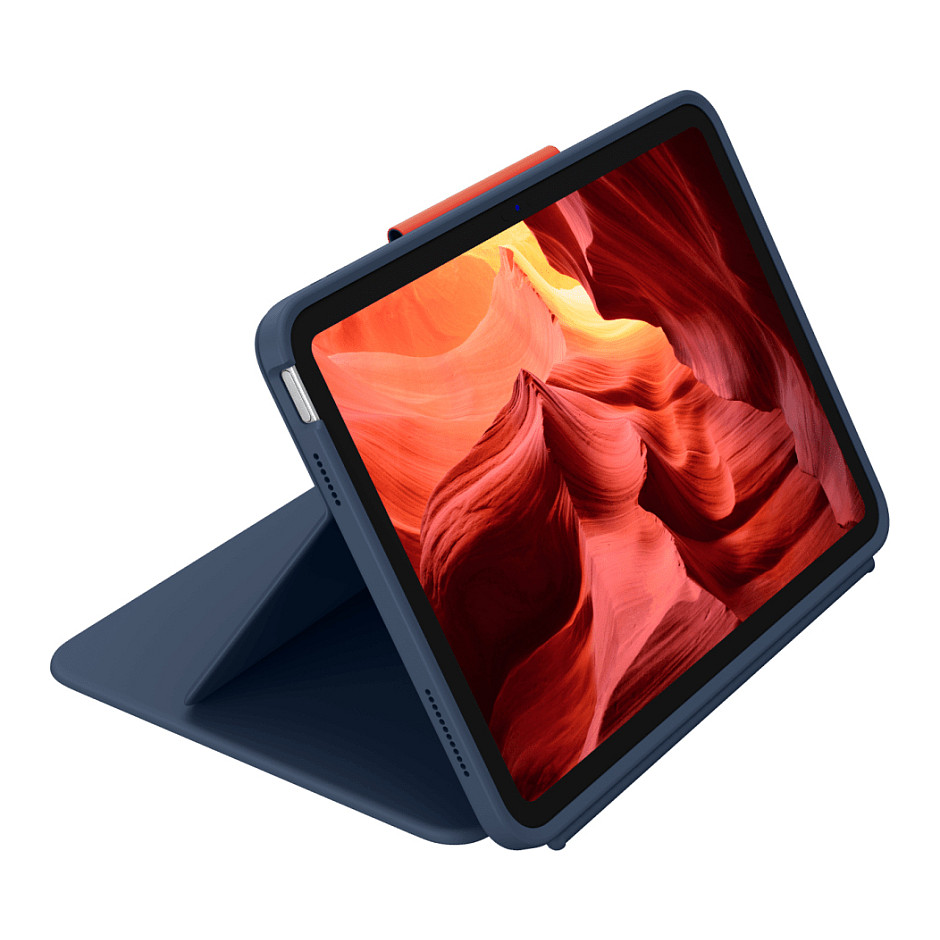 Këllëf me Tastierë Logitech Rugged Combo 4 / për iPad 10.9" / Gjenerata 10 / AZERTY / Smart Connector – Blu - 6