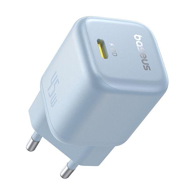 Adapter Baseus PicoGo / 45W / GaN / 1x USB-C PD / PPS / QC 3.0 / Universal – Blu - 2