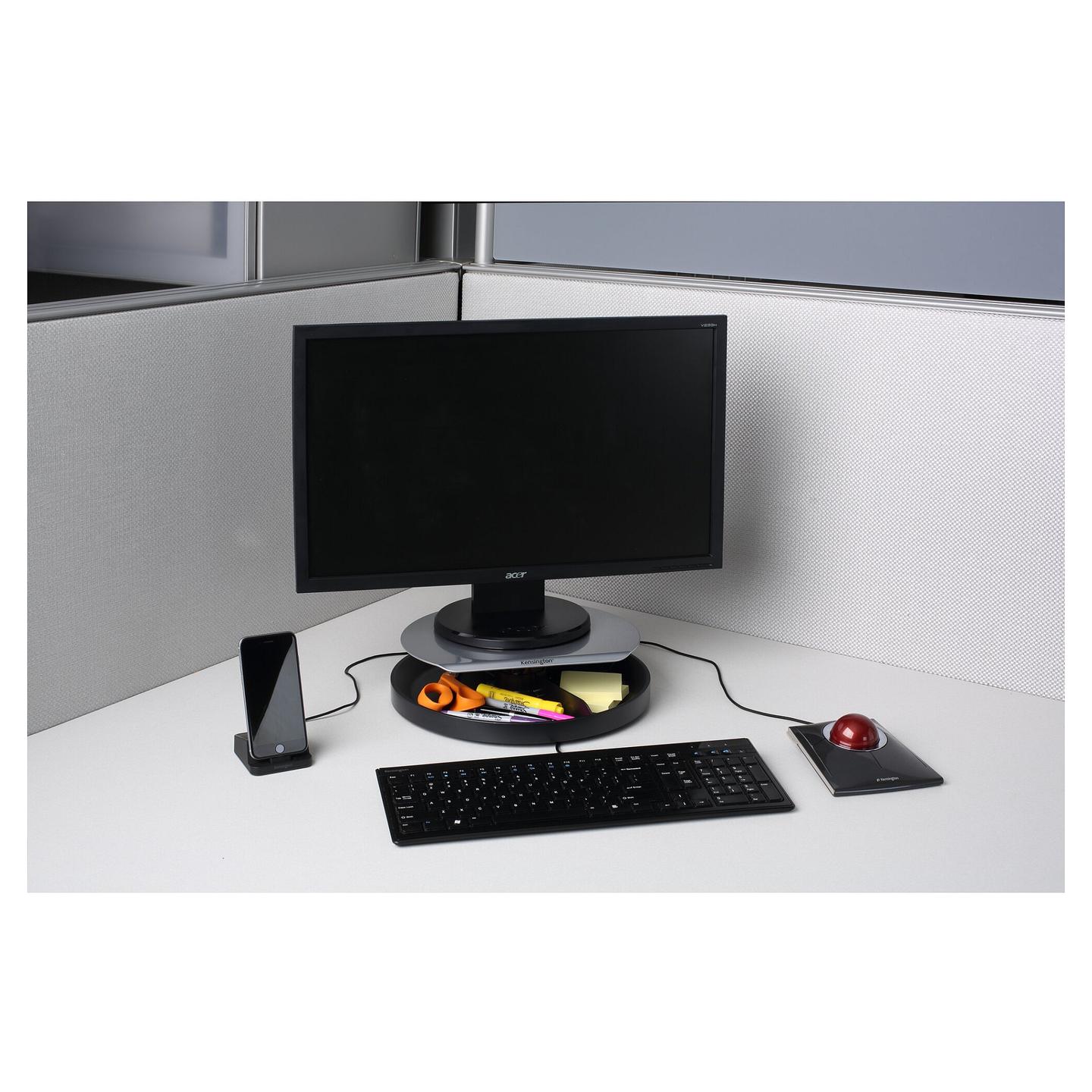 Mbajtëse për Monitor Kensington SmartFit K52785WW, 1 Monitor, deri 21", 18kg, 3 Nivele Lartësie - Zezë, Argjend - 3