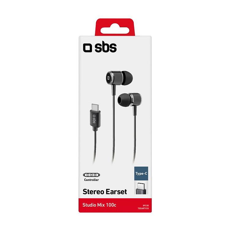 Kufje me kabllo SBS TEEARTYCK / USB-C / In-Ear / Stereo - Zezë - 5