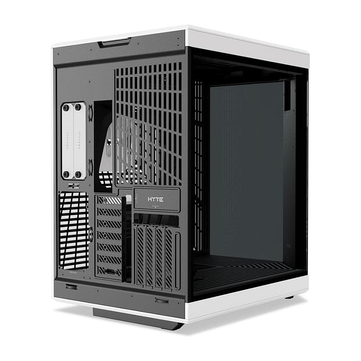 Kasë PC HYTE Y70 Touch Infinite / Midi Tower / E-ATX + ATX / 3x 120mm + 2x 140mm Fan Support / 14.9" Touchscreen / Tempered Glass - Bardhe/Zeze - 4