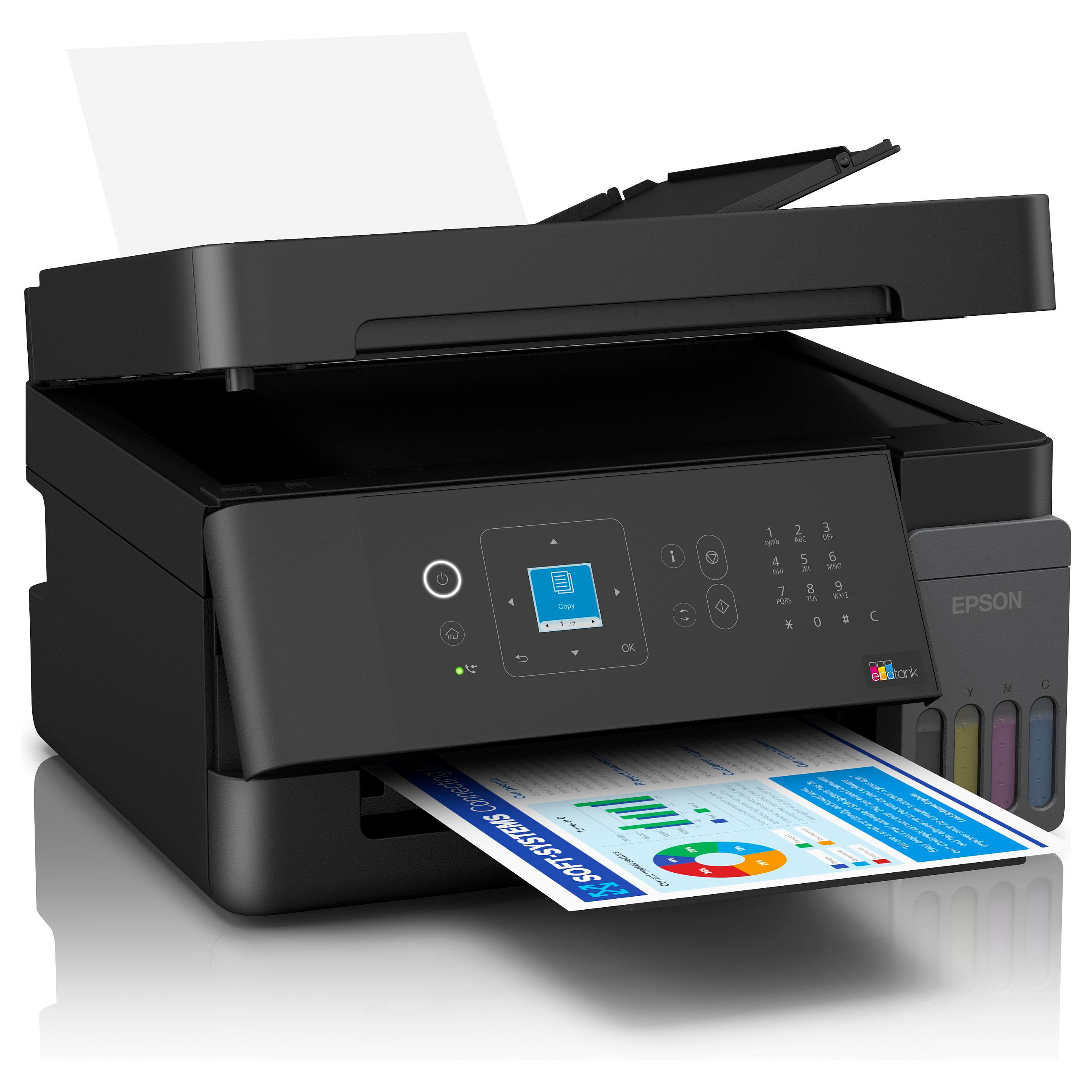 Printer Multifunksional Epson EcoTank ET-2865 / me Ngjyra / A4 / 3 në 1 / Wi-Fi - Bardhë - 3