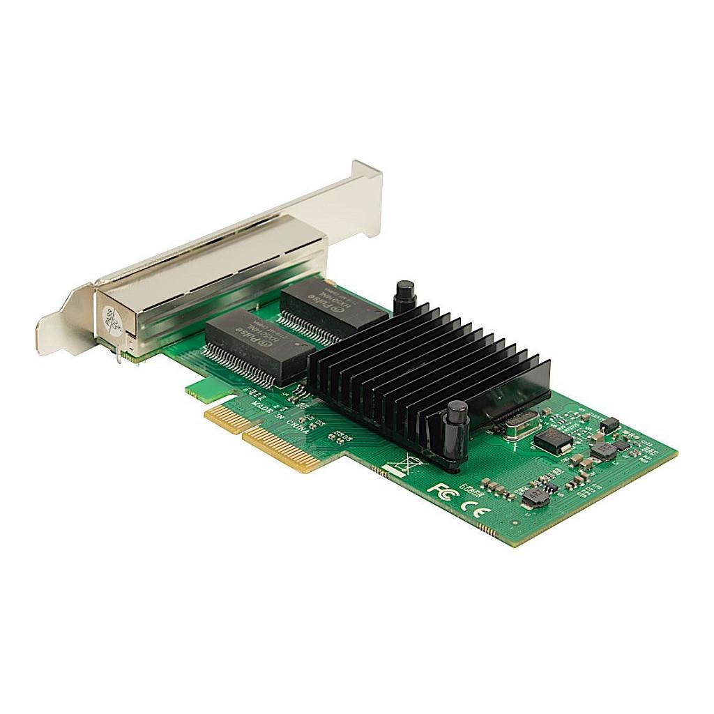 Karta të Rrjetit Inter-Tech Argus ST-7238, PCI Express 2.0 x4, 4x Gigabit LAN RJ45, 10/100/1000Mbps, Intel i350, Low Profile - 2