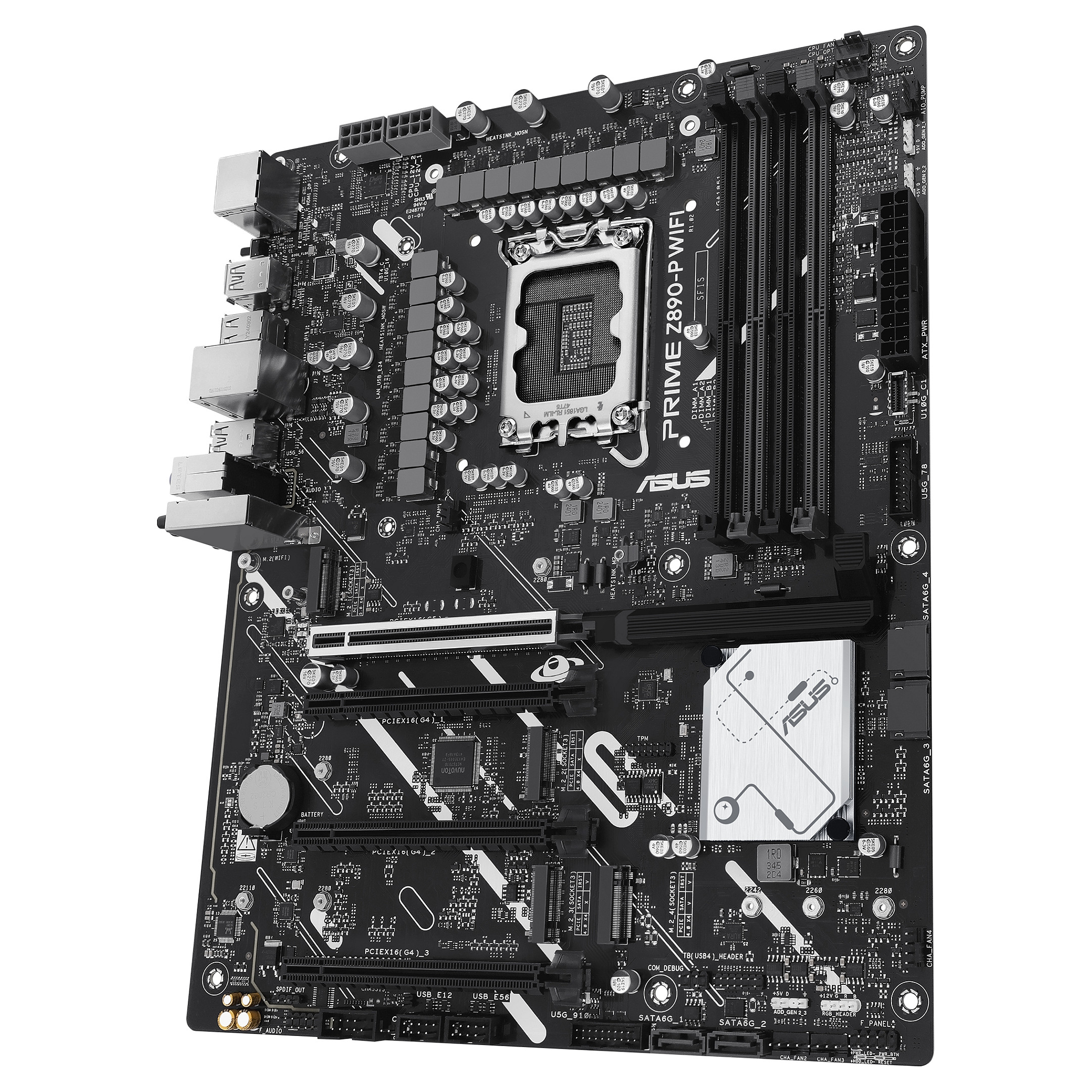 Pllakë Amë ASUS PRIME Z890-P WIFI / Intel LGA1851 / Z890 / DDR5 / ATX / Wi-Fi 7 / 2.5GbE LAN - 11