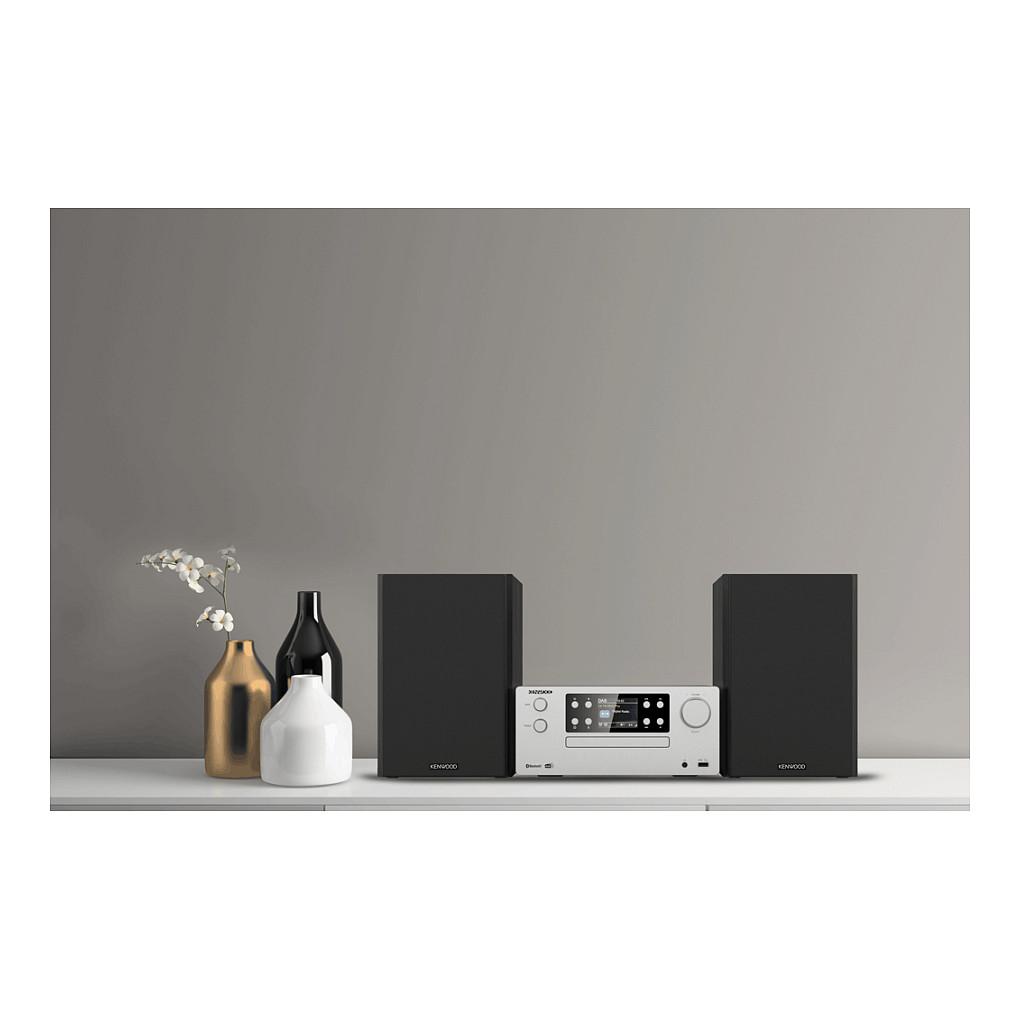 Sistem Audio për Shtëpi Kenwood M-925DAB-S, 50 W, DAB+, FM, RDS, Dalje për Kufje 3.5 mm - Zezë, Argjend - 2