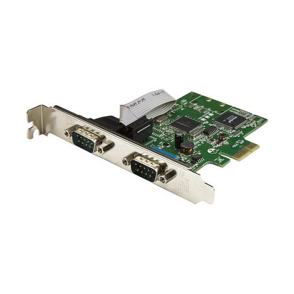 Kartë Zgjerimi StarTech.com PEX2S1050, PCI Express x1, 2x Serial RS-232 DB9, deri në 460.8Kbps, 16C1050 UART, Low Profile + Full Height