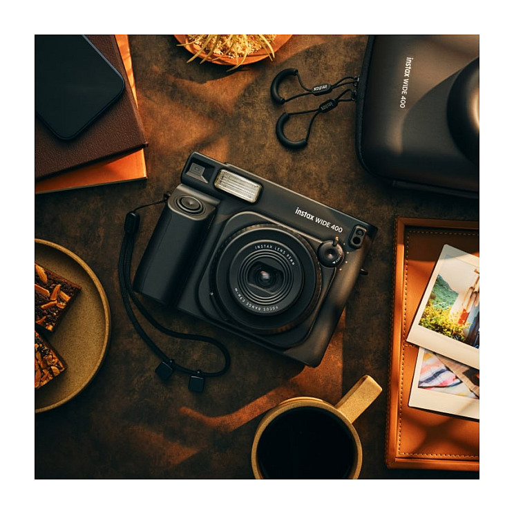 Kamerë Instant Fujifilm instax WIDE 400 / 95mm F14 / 62x99mm / Self-Timer / Selfie Mirror / Flash - Zezë - 7