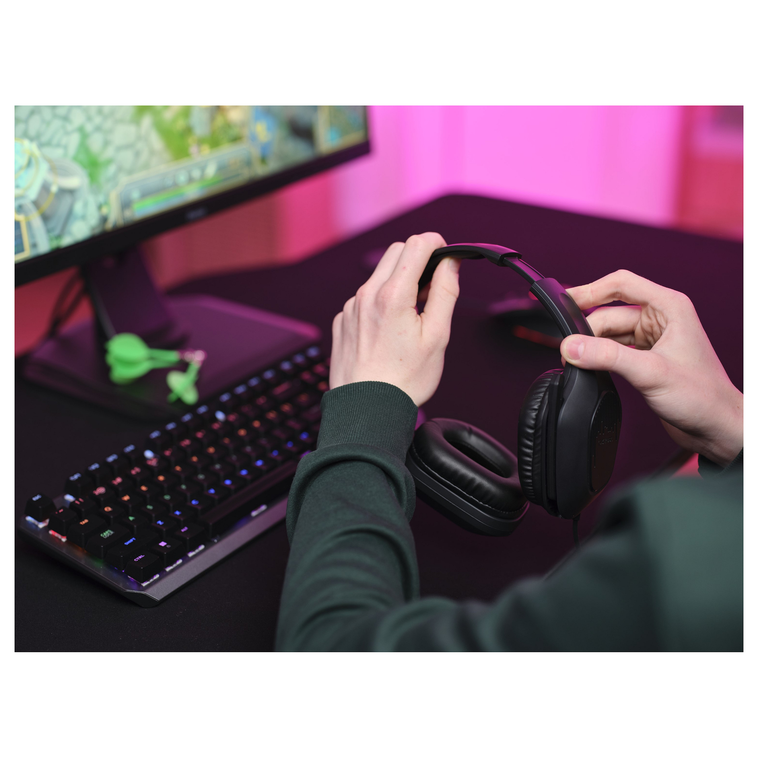 Kufje Gaming Trust GXT 415 Zirox / Wired / Over-Ear / 50 mm / 3.5 mm / Mikrofon / 2 m – Zezë - 9