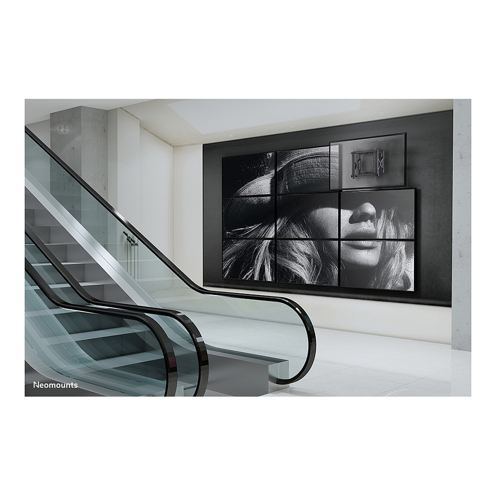 Mbajtëse për TV Neomounts / 42"-70" / 35kg / VESA 200x200-600x400 / Videowall / Push-to-Pop-Out / Peizazh/Portret - Zezë - 14
