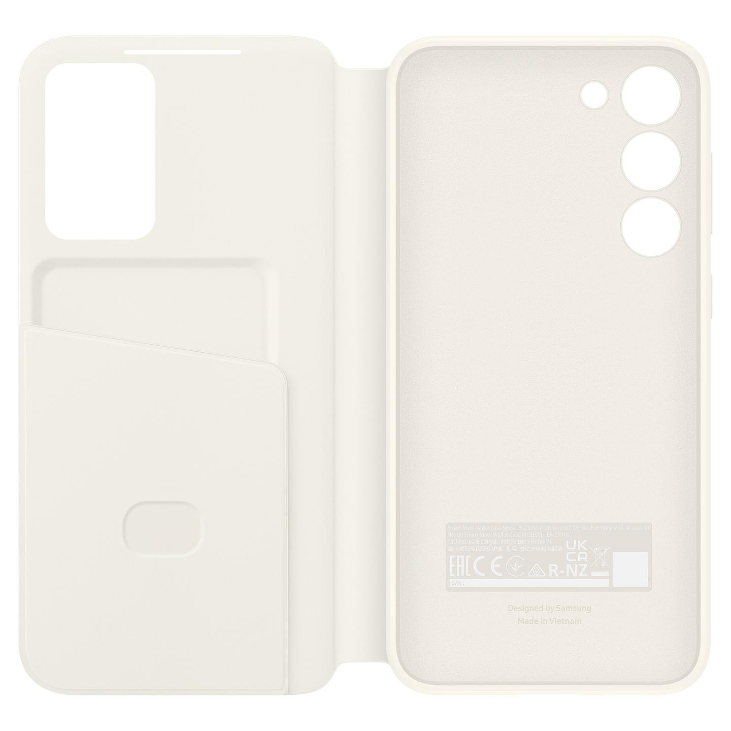 Case për Telefon Samsung EF-ZS916CUEGWW / Smart View Wallet Case / Galaxy S23+ - Krem - 2