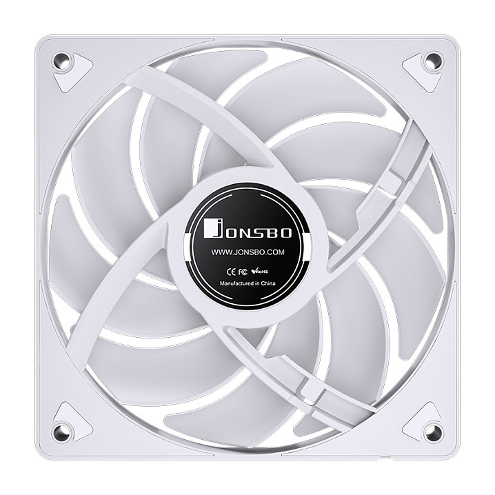 Ftohës për Kasë Jonsbo SL-120 / 120mm / 600-1500 RPM / PWM / ARGB / 101.06 m³/h / 32 dBA / 20 LED – Bardhë - 13