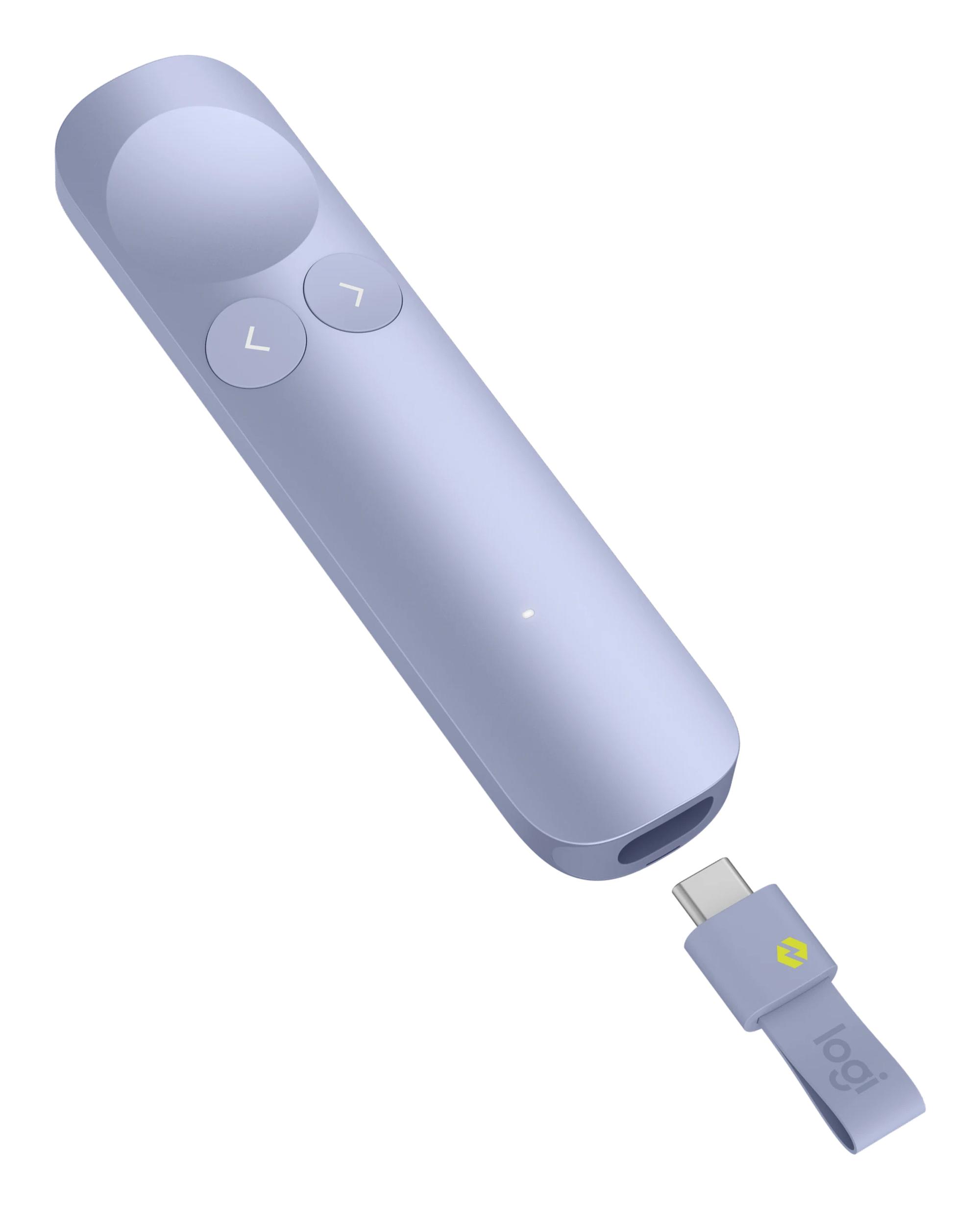 Aksesor për Projektor Logitech Spotlight 2 / Bluetooth / 2.4GHz / USB-C / 30m / Haptik - Lilak i Çelët - 2
