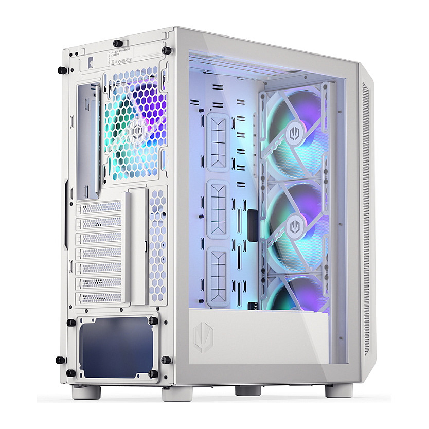 Kasë PC ENDORFY Arx 500 ARGB White / Mid Tower / ATX / 3x 140mm Front + 1x 140mm Rear Fan / ARGB / Mesh - Bardhë - 19