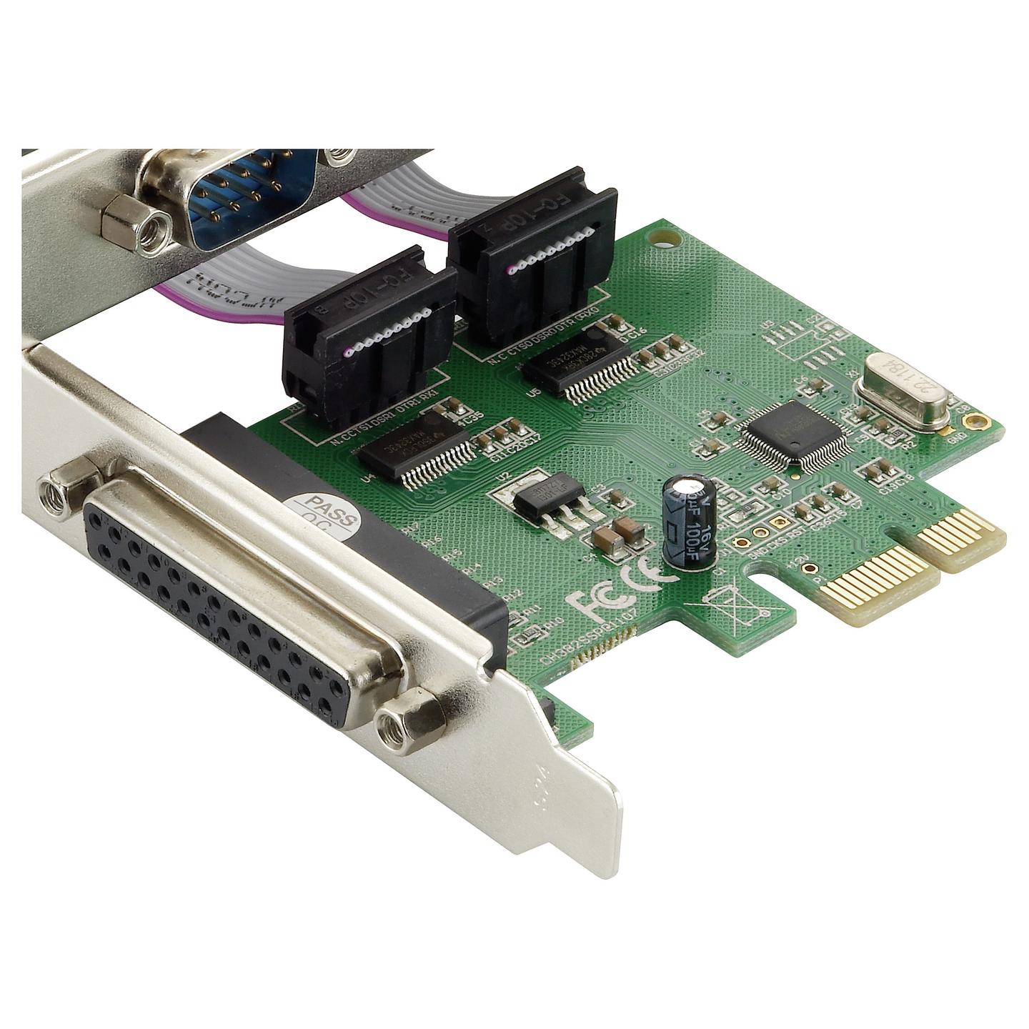 Kartë Zgjerimi Conceptronic SPC01G, PCI Express x1, 2x Serial RS-232 DB9 + 1x Paralel DB25, Low Profile - 6