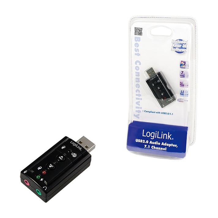 Adapter audio USB 2.0 LogiLink UA0078, USB-A, 2 × 3.5 mm, Virtual 7.1 – Zezë - 4
