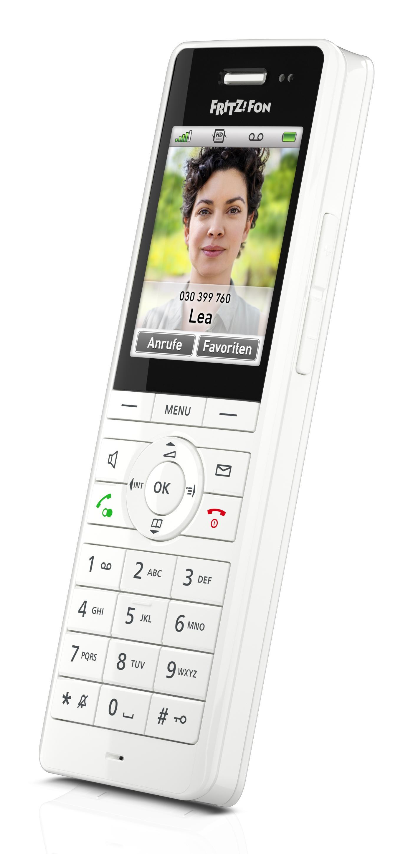 Telefon i thjeshtë AVM FRITZ!Fon X6 / Cordless Handset / DECT – Bardhë - 3