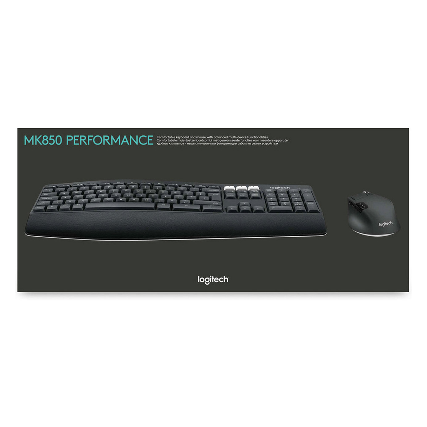 Combo (TastierĂ«&Maus) Logitech MK850 Performance Wireless Combo / Bluetooth + USB Unifying / 101 Taste / 8 Butona / Advanced Optical Tracking â ZezĂ« - 21