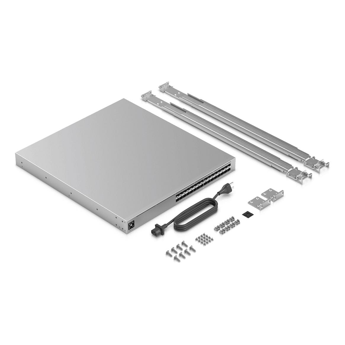 Switch Ubiquiti UniFi Pro XG Aggregation, 32x SFP28 25Gbps, Layer 3, 1.6Tbps, Rack 1U - Hiri - 7