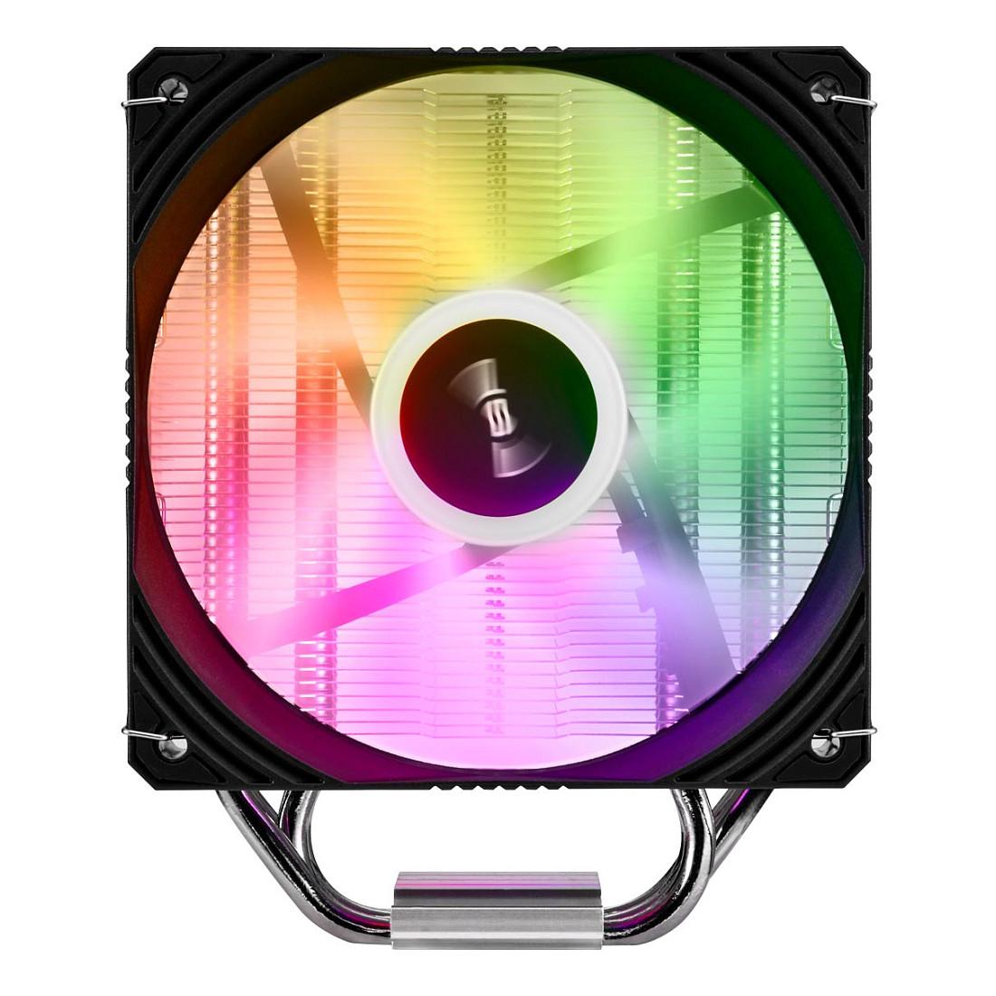 Ftohës për Procesor FSP NE5 / 120mm / 180W / 800-1600RPM / 4 Heatpipes / ARGB - Zezë - 2