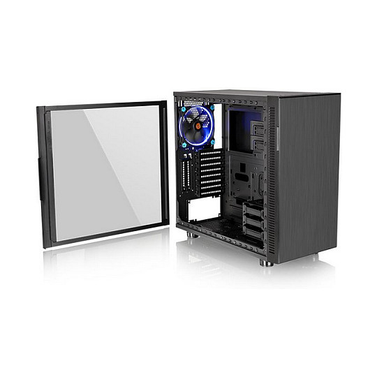 Kasë PC Thermaltake Suppressor F31 Tempered Glass Edition / Mid Tower / ATX / 1x 140mm Front + 1x 140mm Rear Fan / Tempered Glass / Sound-Damping / 360mm Radiator - Zezë - 14
