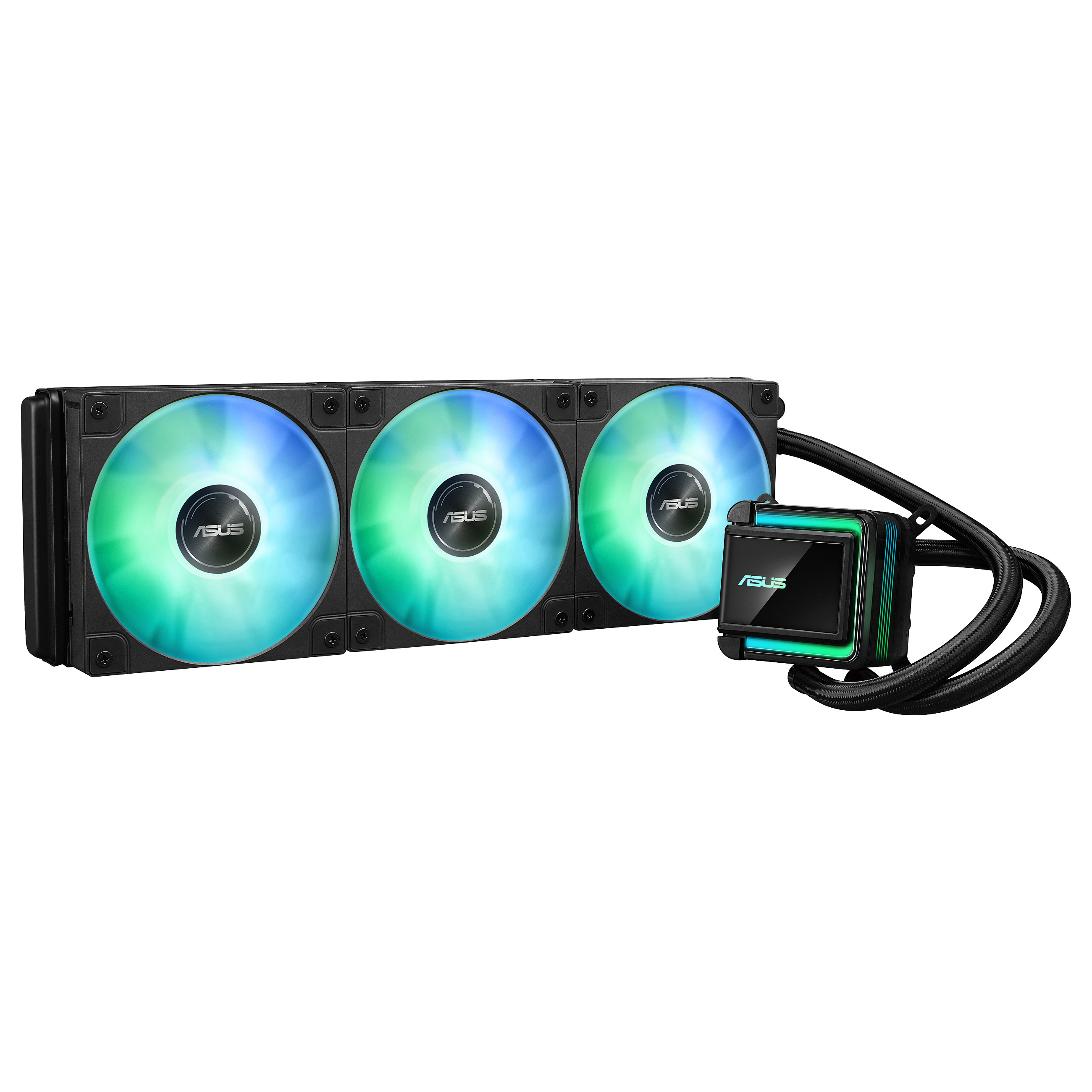 Ftohës për Procesor ASUS LC 360 ARGB / AIO Liquid Cooler / 360mm Radiator / 3×120mm ARGB PWM Fans – Zezë - 4