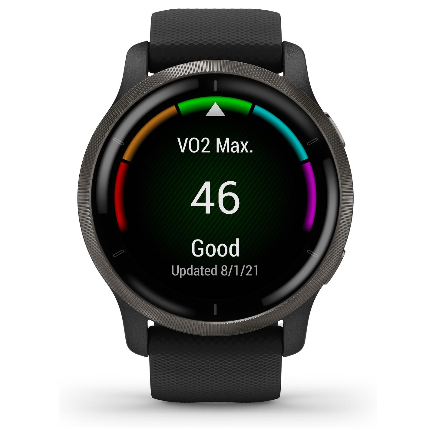 Orë e mençur Garmin Venu 2 / 45mm / AMOLED / GPS / Bluetooth / Wi-Fi - Zezë/Slate - 45