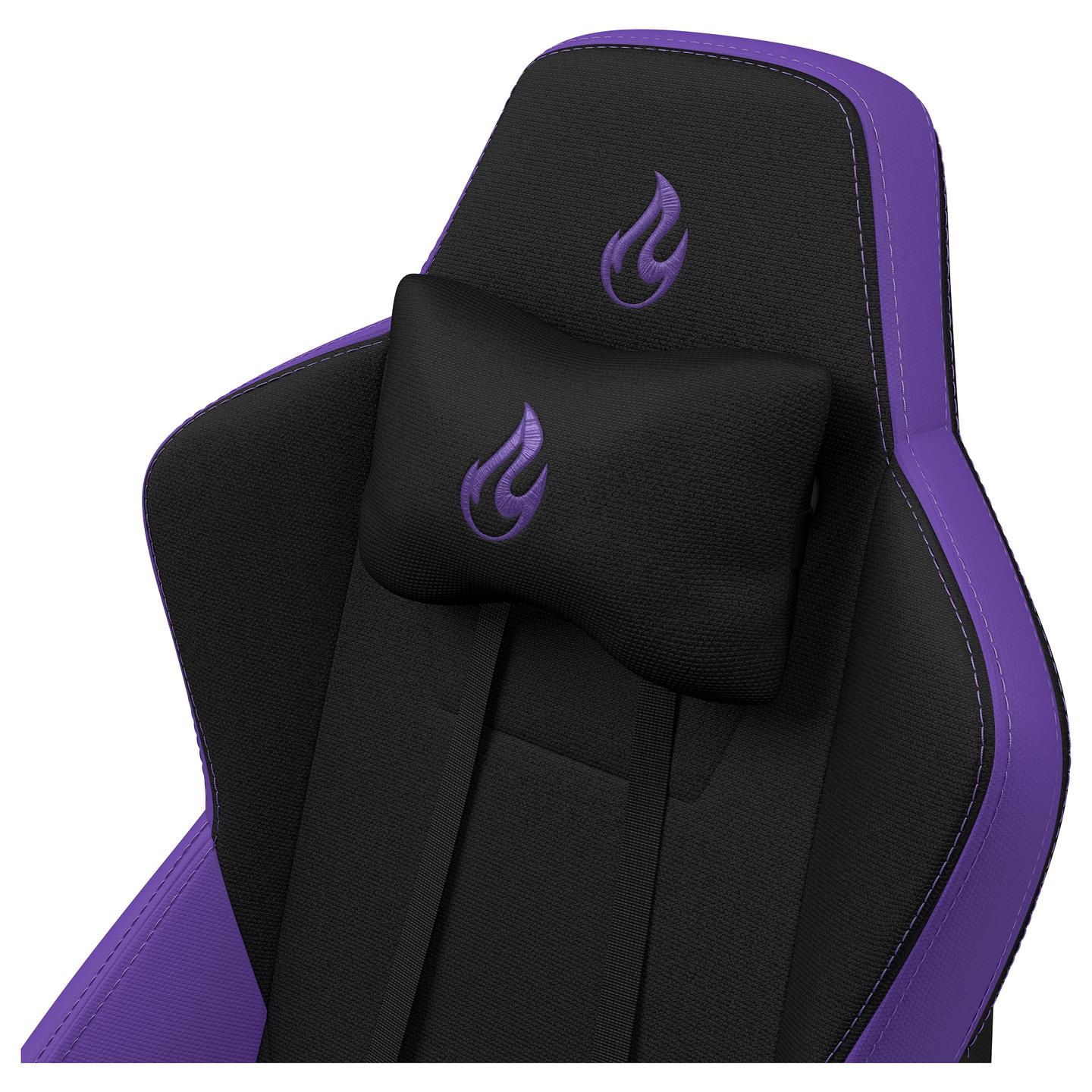Karrige Gaming Nitro Concepts S300 / Mbështetëse krahu 3D / Mbështetëse koke / Mbështetje për mes / 135 kg – Vjollcë/Zezë - 17