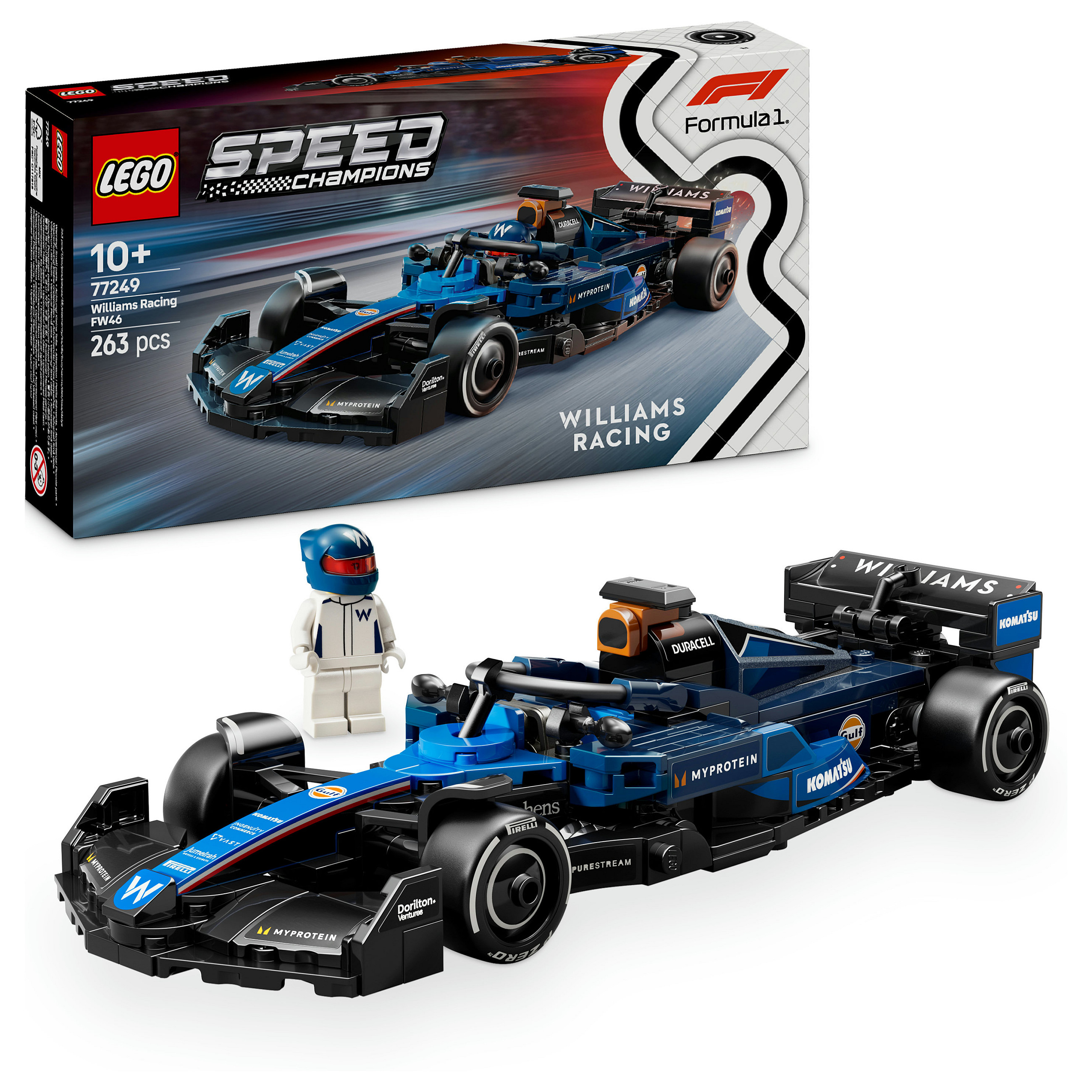 LEGO Speed Champions Williams Racing FW46 F1 Rennauto 77249 - 17