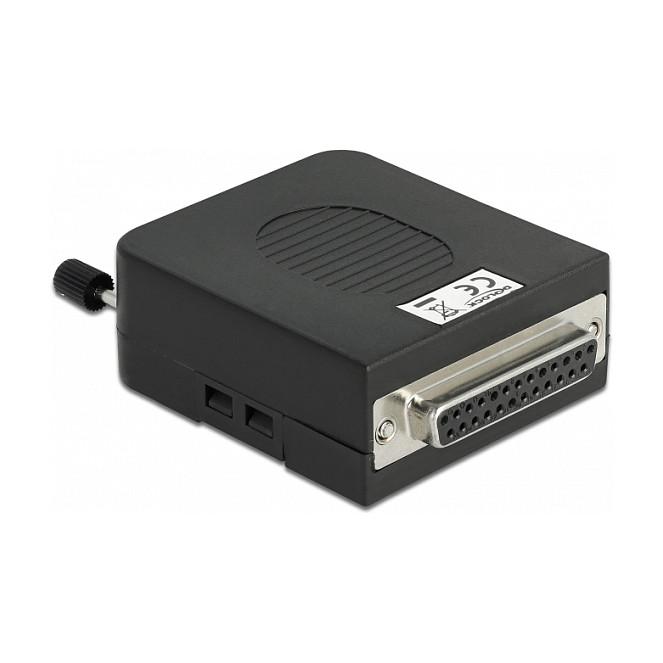 Adapter Paralel DeLOCK 66267 / DB25 Female në Terminal Block 26-pin / 1:1 / Me mbështjellës - Zezë